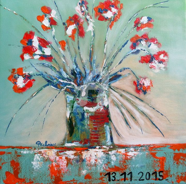 Painting titled "Hommage "original"" by Odile Tachoires, Original Artwork, Acrylic