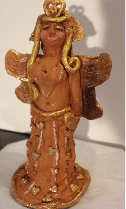 Sculpture titled "Anissa" by Rivka, Original Artwork, Clay