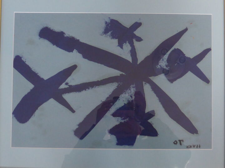 Peinture intitulée "Armes martiales Mar…" par Odilon Talbot, Œuvre d'art originale, Acrylique Monté sur Autre panneau rigide