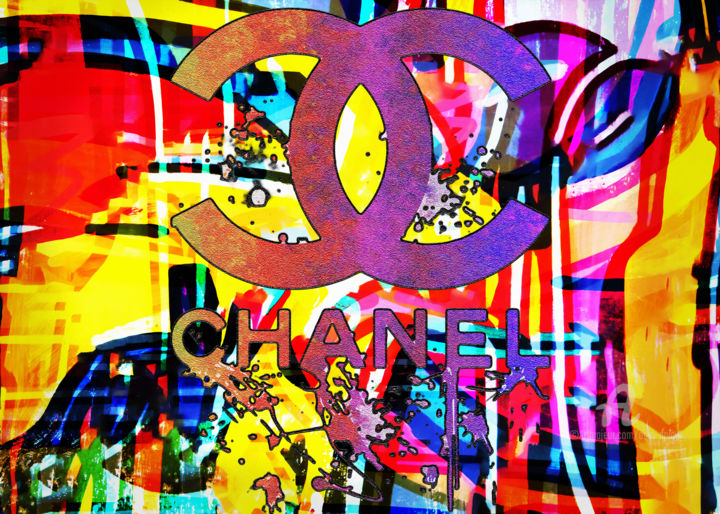 Color Coco Chanel, Digital Arts by Odin Doisy