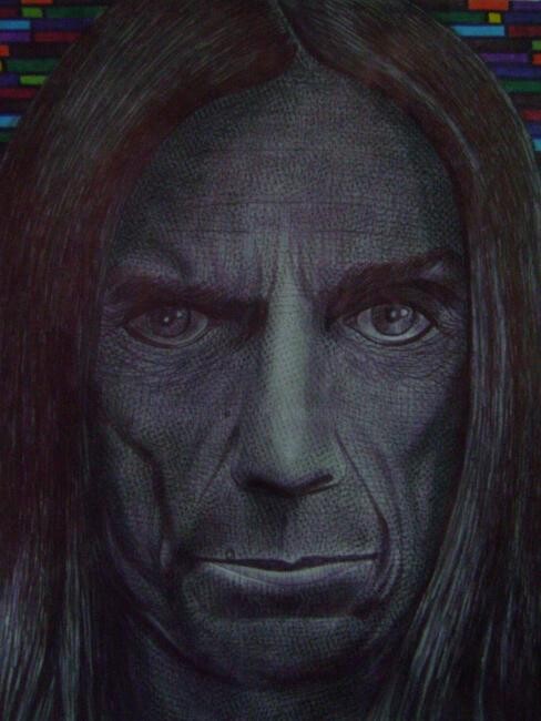 Drawing titled "iggy pop" by Odinel Pierre  Junior, Original Artwork, Other