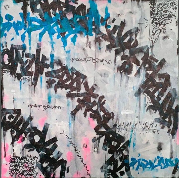 dirty one white of one Pintura por One One | Artmajeur