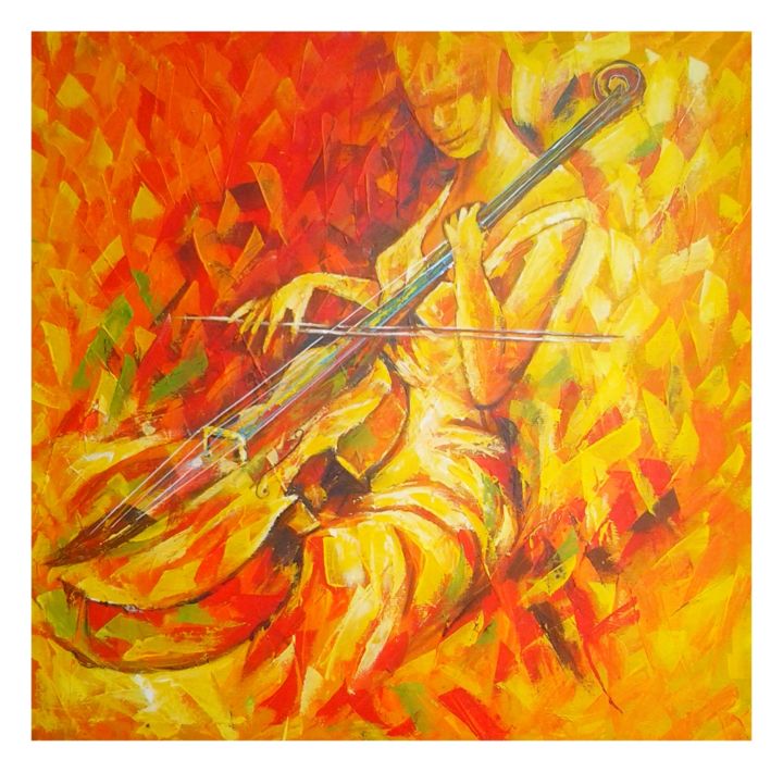 Painting titled "melody" by Odisart, Original Artwork, Acrylic