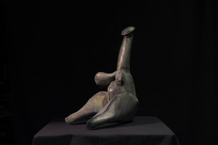 Sculpture titled "Venus Paleolithic" by Vilgeniy Melnikov (Ofely Art), Original Art, Metals