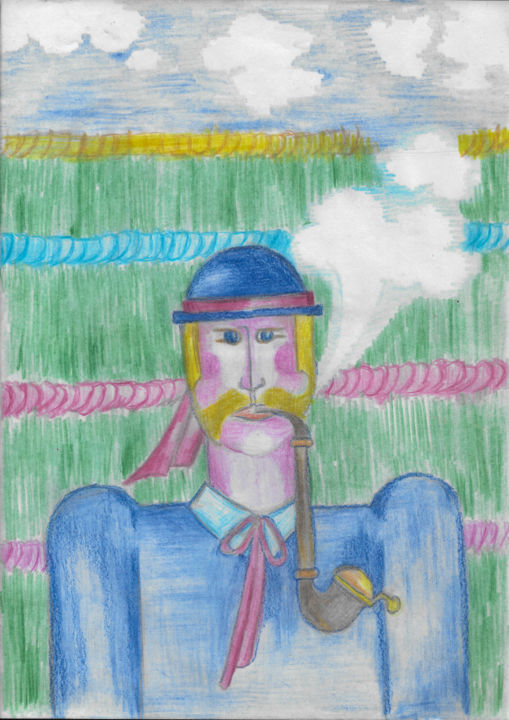 Painting titled "Bavaria" by Heyno Albert Egloffstein, Original Art, Watercolor