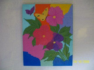 Pintura intitulada "Flores" por Osman Artes, Obras de arte originais