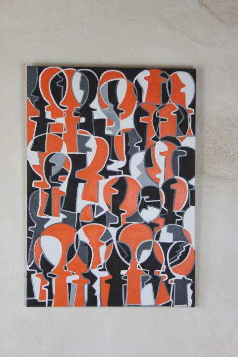 Peinture intitulée "Huile sur toile" par Oge, Œuvre d'art originale, Huile