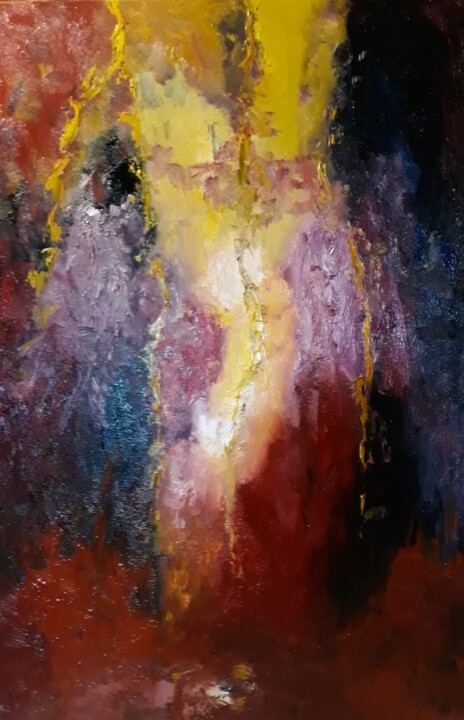 Painting titled "oiio-"Je me suis fa…" by Oiio, Original Artwork, Oil