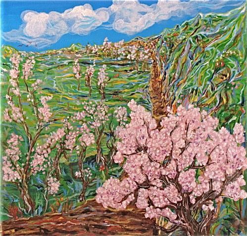 Painting titled "le printemps" by Oleg Kolesov (OKO), Original Artwork, Oil