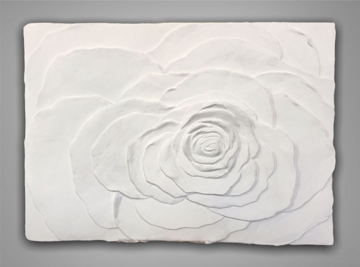 "Stone Rose" başlıklı Heykel Oksana Kovalenkova (PerlaD’Arte) tarafından, Orijinal sanat, Alçı