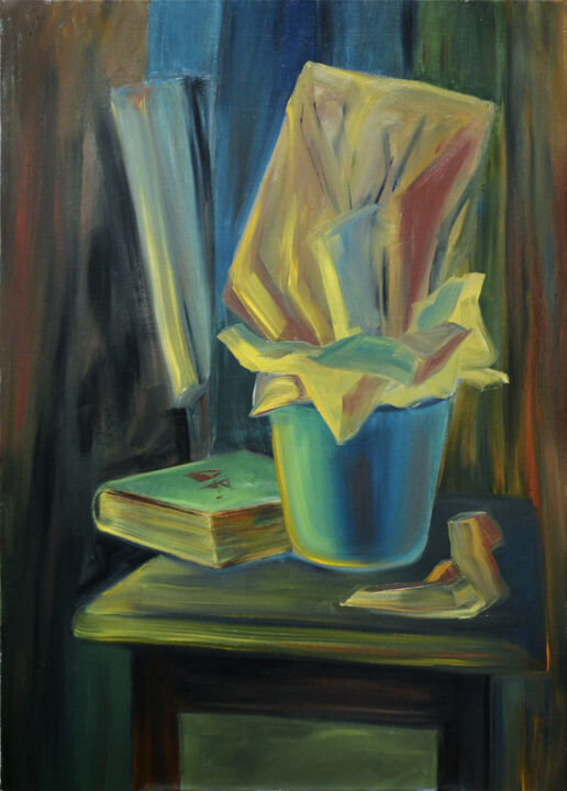 Painting titled "Reflections" by Oksana Bozhko, Original Artwork, Oil