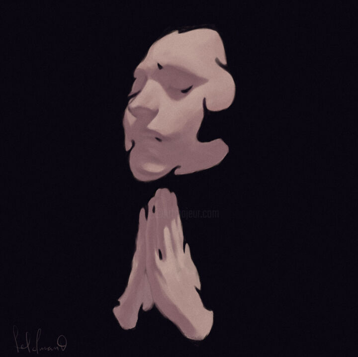 Digital Arts titled ""Pray"" by Oksana Feldman, Original Artwork, 2D Digital Work