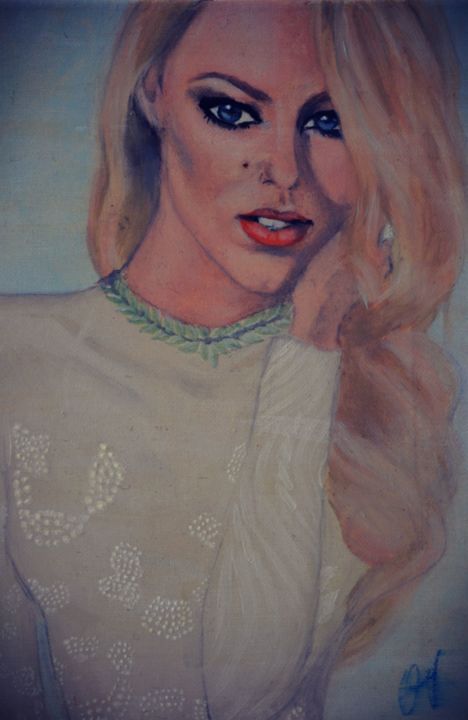 Pittura intitolato "déesse de la beauté" da Oksana Koliban, Opera d'arte originale, Olio