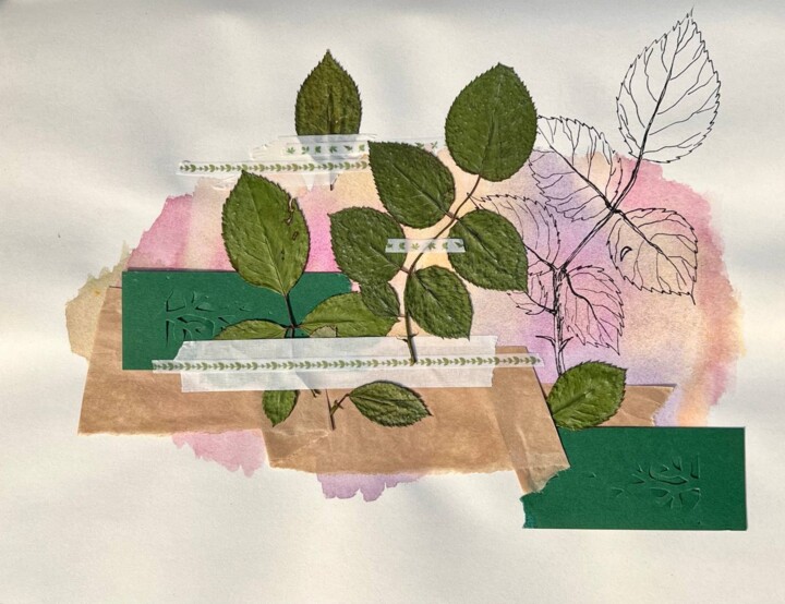 「"My thickets"」というタイトルのコラージュ Oksana Oleksiivaによって, オリジナルのアートワーク, コラージュ