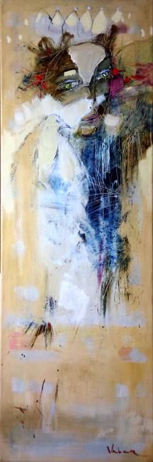 Painting titled "1152, An Exiled Kin…" by Oksana Veber, Original Artwork, Oil