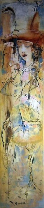 Painting titled "Cher Ami" by Oksana Veber, Original Artwork, Oil