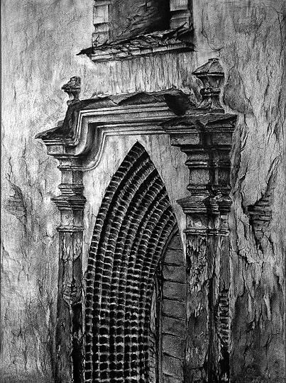 Drawing titled "Portal" by Oksana Bumstead, Original Artwork