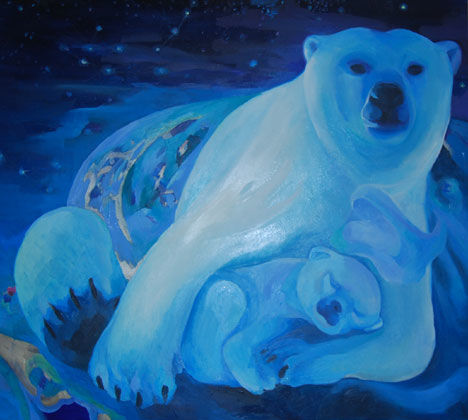 Painting titled "bearbaby.jpg" by Lipinsnka Oksana, Original Artwork