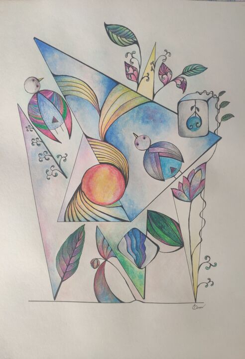 图画 标题为“Spring” 由Olga Emelianova, 原创艺术品, 铅笔