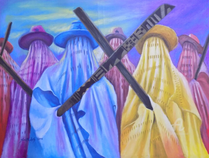 Painting titled "adamu-orisa-2.jpg" by Olaoluwa Smith, Original Artwork, Oil