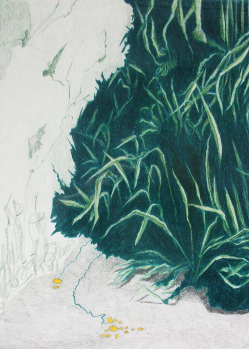 Dessin intitulée "Gras" par Oleg Breininger, Œuvre d'art originale, Crayon