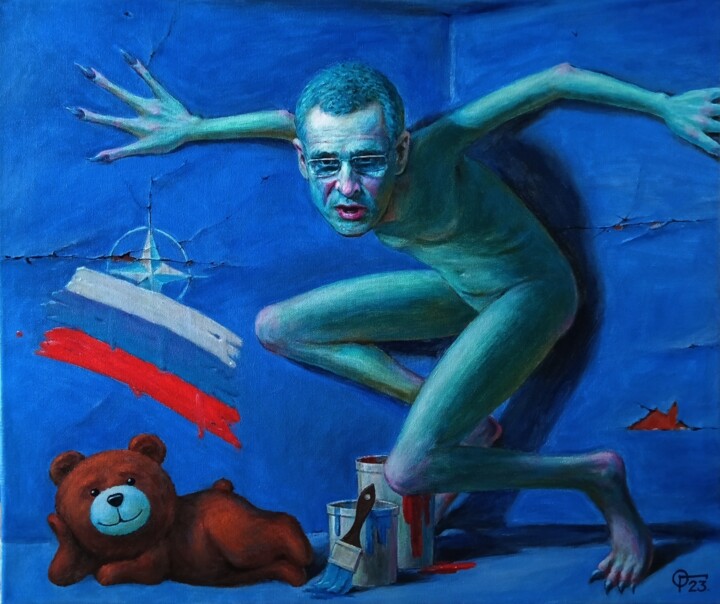 Schilderij getiteld "Столтенберг." door Oleg Gavrilov, Origineel Kunstwerk, Acryl