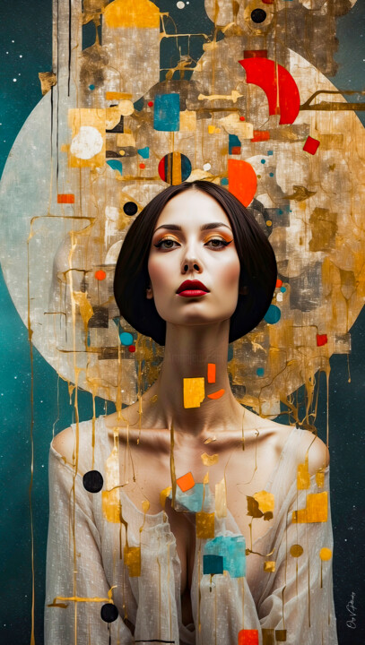 Arte digitale intitolato ""Die Eleganz des Fa…" da Oleg Viktorovic Pitkovskiy, Opera d'arte originale, Immagine generata dal…