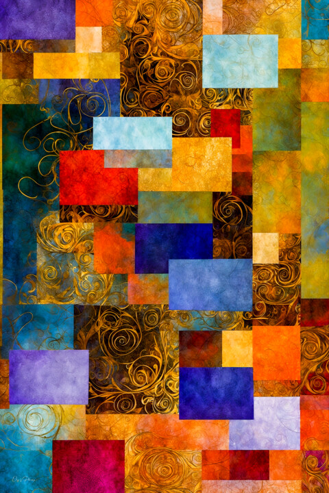 Arte digitale intitolato ""Farben der Vielfal…" da Oleg Viktorovic Pitkovskiy, Opera d'arte originale, Pittura digitale