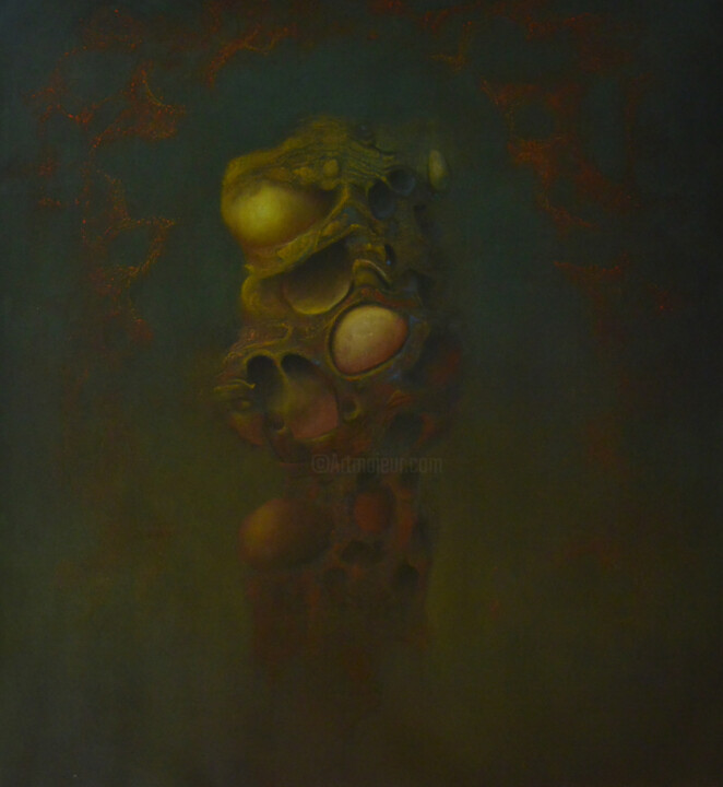 Painting titled "Body2" by Oleg Radvan, Original Artwork, Acrylic
