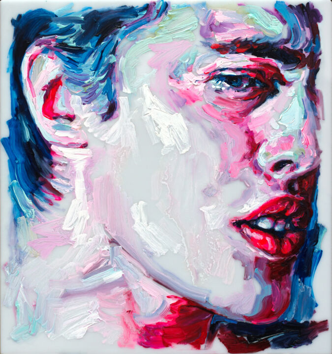 Painting titled "Oleksandr Balbyshev…" by Oleksandr Balbyshev, Original Artwork, Oil Mounted on Plexiglass