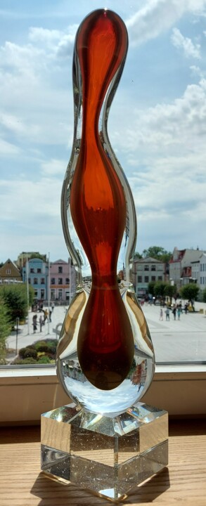 Sculpture titled "The form" by Oleksandr Kovalskyi, Original Artwork, Glass