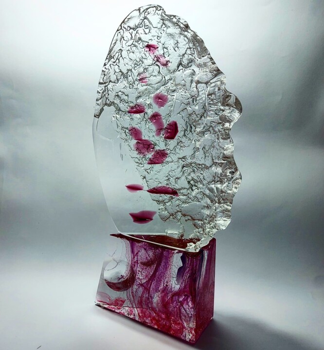 Sculptuur getiteld "Transformation" door Oleksandr Kovalskyi, Origineel Kunstwerk, Glas