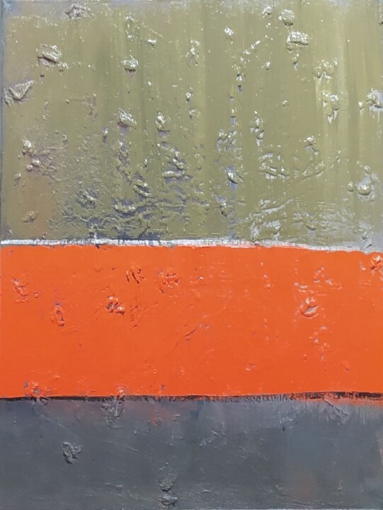 Картина под названием "Orange" - Oleksyi Zagumnyi, Подлинное произведение искусства, Масло Установлен на Деревянная рама для…