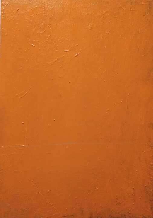 Картина под названием "Orange number foure" - Oleksyi Zagumnyi, Подлинное произведение искусства, Масло Установлен на Деревя…