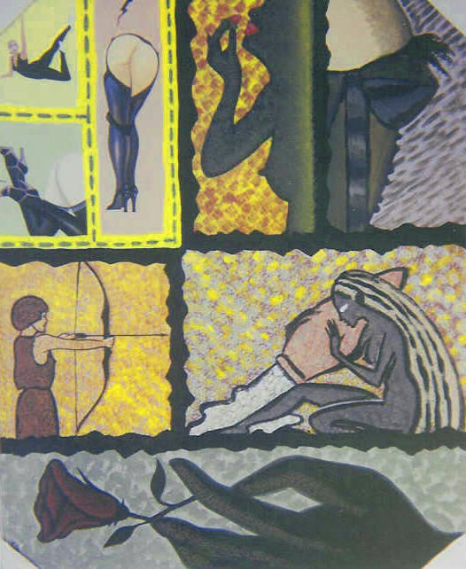 Peinture intitulée "Sedução (original ú…" par Olen, Œuvre d'art originale, Acrylique Monté sur Châssis en bois