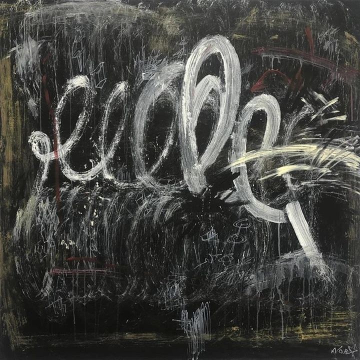 绘画 标题为“Abstract Painting B…” 由Olena Kryvonos, 原创艺术品, 油 安装在木质担架架上