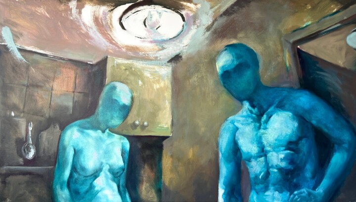 Картина под названием "Disappointment" - Olena Shtepura, Подлинное произведение искусства, Масло