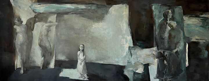 Painting,  51.2x129.9 in 