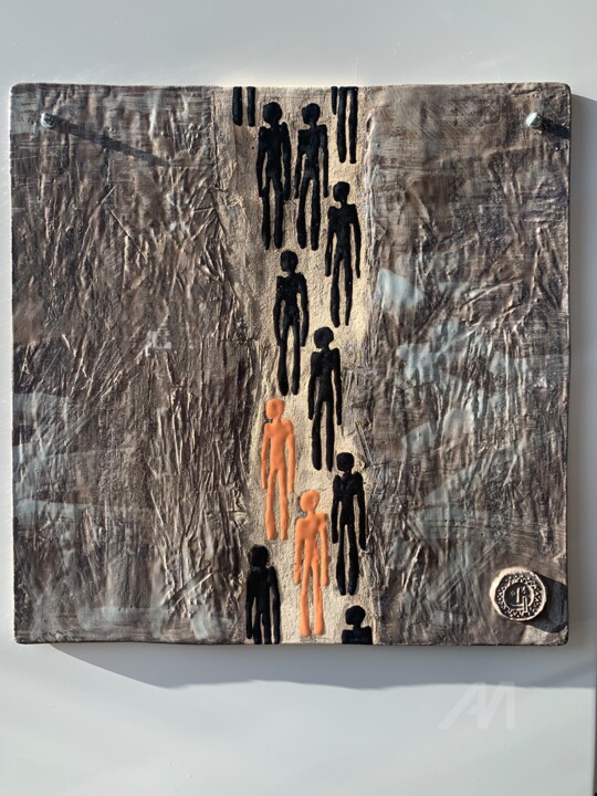 Sculpture titled "Information and env…" by Olesia Dvorak-Galik, Original Art, Clay