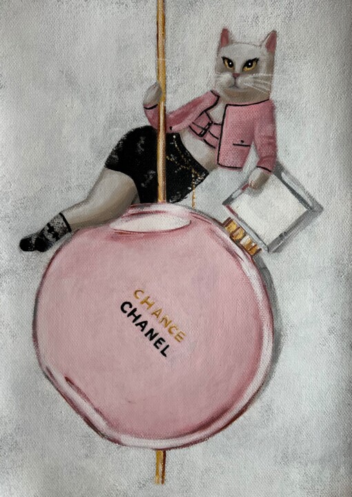Peinture intitulée "Chanel Chance Essen…" par Olesya Izmaylova, Œuvre d'art originale, Acrylique