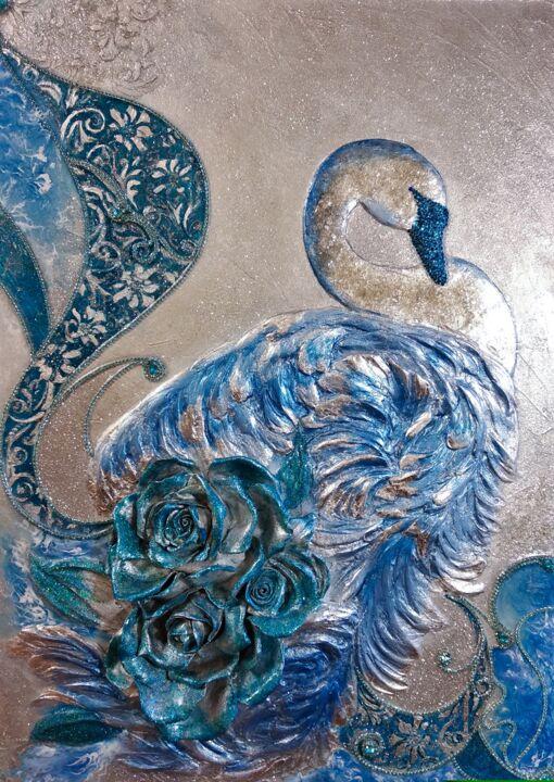 Design getiteld "Silver swan. bas-re…" door Olesya Losygina, Origineel Kunstwerk, Juwelen
