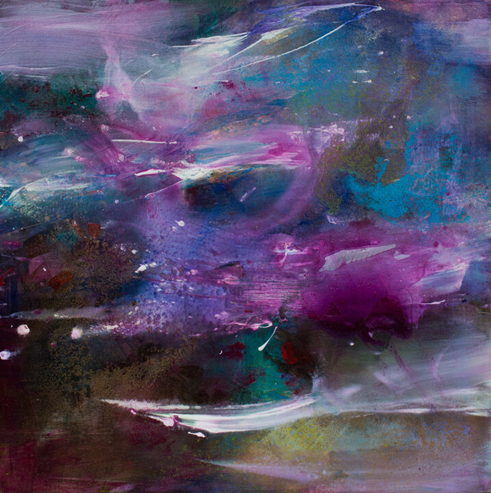 Peinture intitulée "Transitional space" par Olga Beblova, Œuvre d'art originale, Acrylique