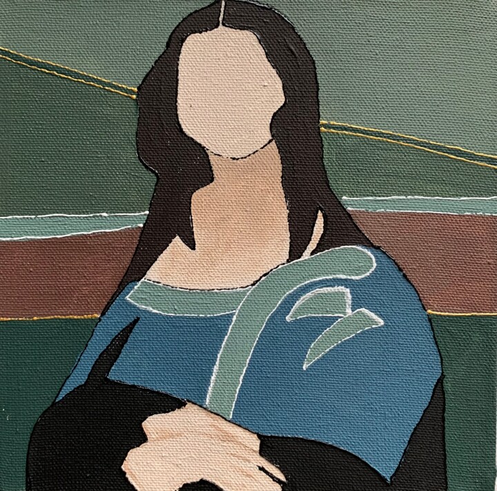 Картина под названием "Famous women 3" - Olga Dak (DakArt), Подлинное произведение искусства, Акрил Установлен на Деревянная…