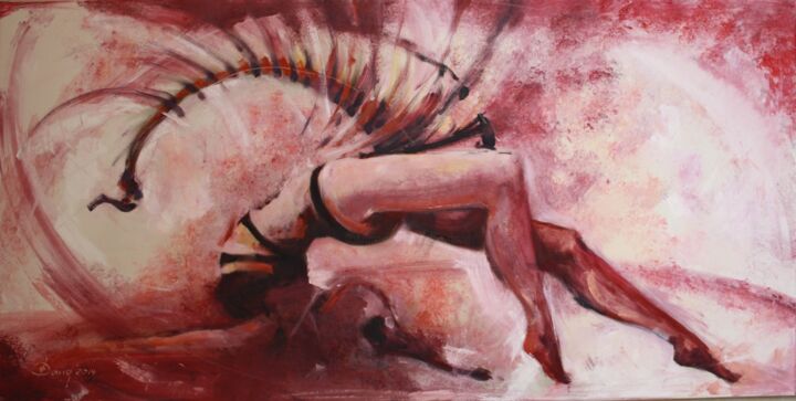 Malerei mit dem Titel "Scorpion" von Olga David, Original-Kunstwerk, Acryl Auf Keilrahmen aus Holz montiert