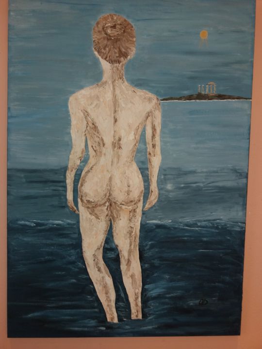 Painting titled "WOMAN" by Od, Original Artwork, Acrylic