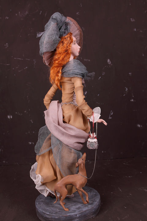 Sculpture titled "A few steps to summ…" by Olga Filinova, Original Artwork, Polymer clay