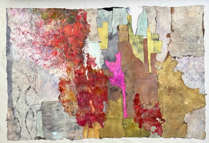Textile Art titled "Broken Memories #3" by Olga Finkel, Original Artwork, Textile fiber