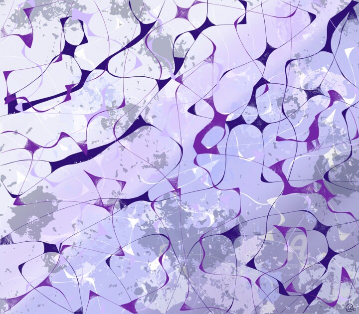 Digital Arts titled "Neurons" by Olga Guseva, Original Artwork, Digital Painting