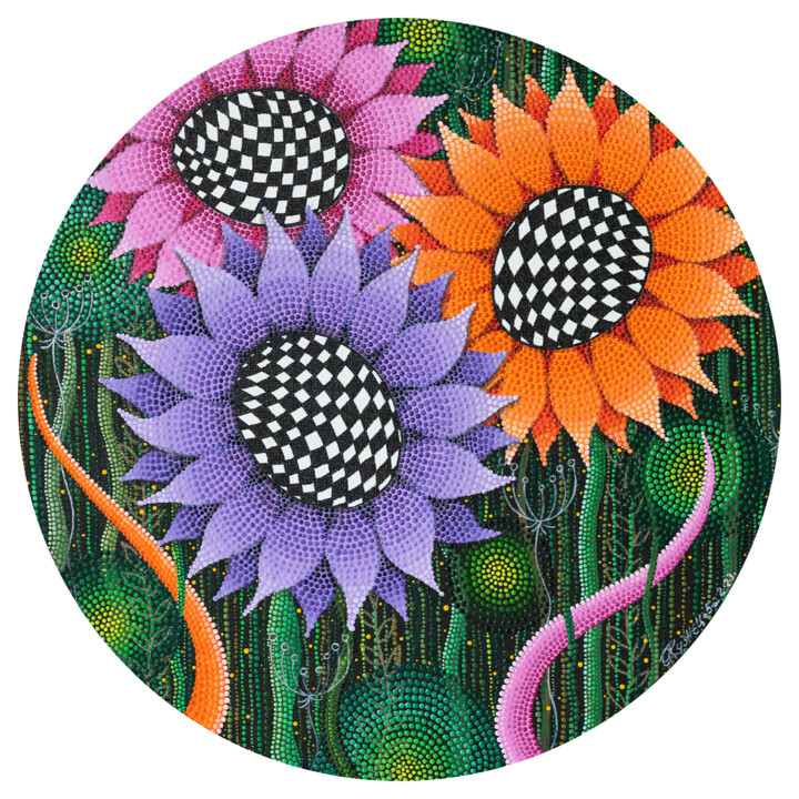 "Flowers" başlıklı Tablo Olha Kuznietsova tarafından, Orijinal sanat, Akrilik