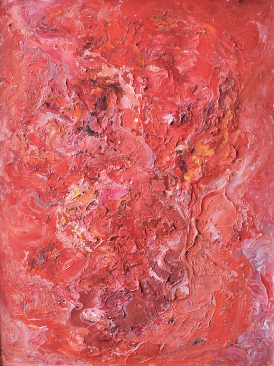 Painting titled "Painting "Energy of…" by Olga Nikanchikova, Original Artwork, Oil